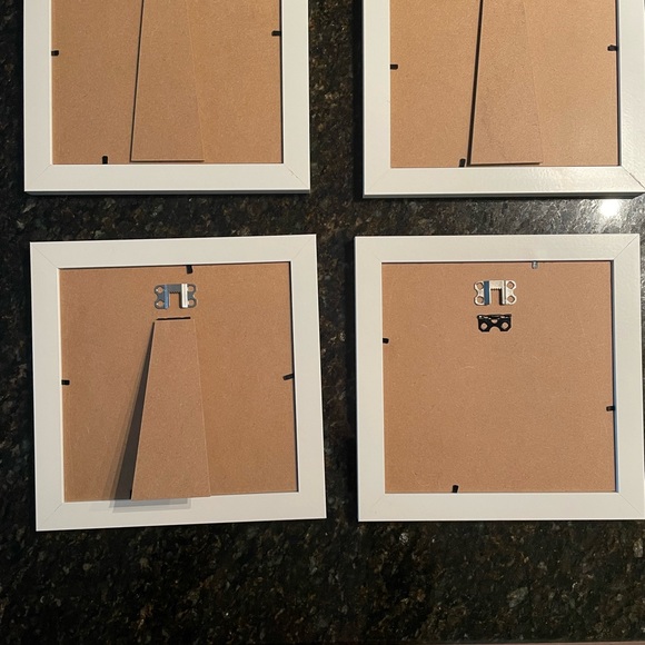 Wall art wood frame set of 4 - Picture 8 of 8